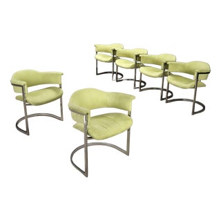 Vintage Chairs by Vittorio Introini, 1970s, Set of 6 For Sale