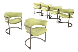 Vintage Chairs by Vittorio Introini, 1970s, Set of 6