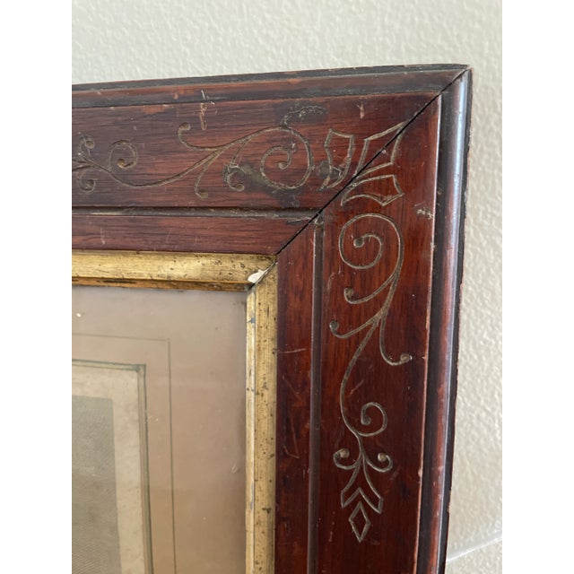 Italian The Landing of Aeneas in Italy Framed Lithograph For Sale - Image 3 of 7