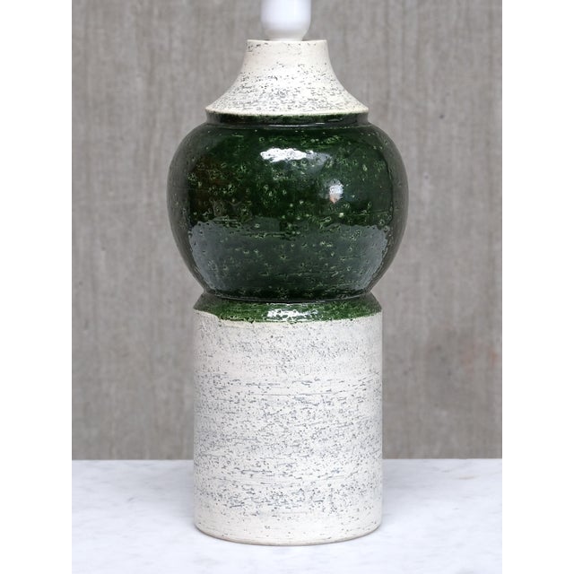 Ceramic Table Lamps with Green Glazed Spheres by Bitossi for Bergboms, 1960s, Set of 2 For Sale - Image 11 of 14