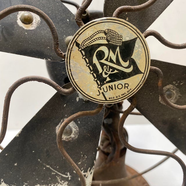Mid-Century Modern 1950s Robbins & Myers Junior Industrial Table Fan For Sale - Image 12 of 12