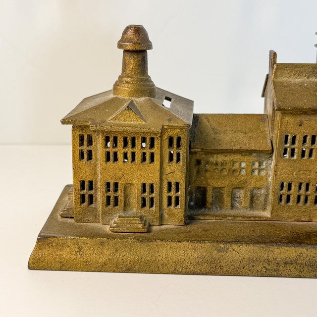 Late 19th Century Antique Enterprise Independence Hall Architectural Cast Iron Bank, Circa 1875 For Sale - Image 5 of 13