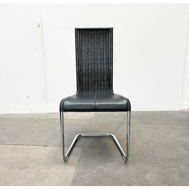 German Gray B25 Cantilever Chairs with Leather Cushions from Tecta, Set of 4 For Sale - Image 10 of 18