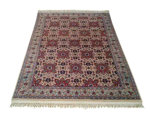 Persian Kashan Hand-Knotted Rug - 4′7″ × 6′8″ - Size Cat. 4x6 5x7