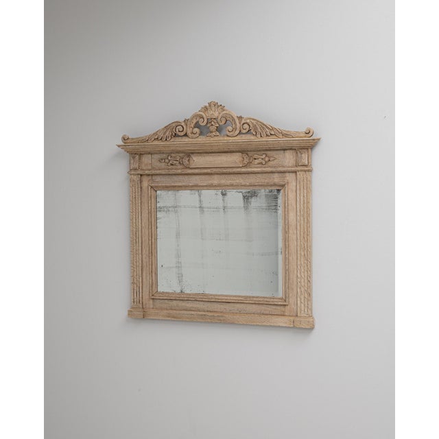 1900s French Oak Wall Mirror For Sale - Image 18 of 18