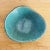 Vintage California Studio Pottery Trinket Dish in Blue Glaze With Etched Edge For Sale In Los Angeles - Image 6 of 9