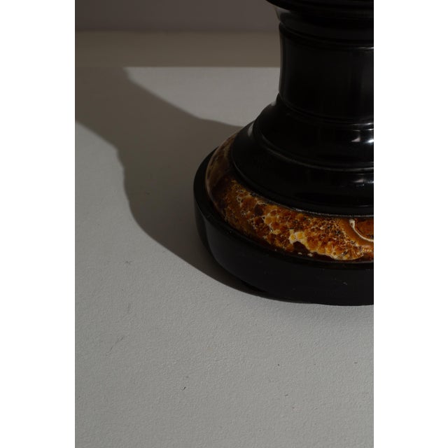 19th Century French Black Marble Tazza Candle Holder For Sale - Image 13 of 18