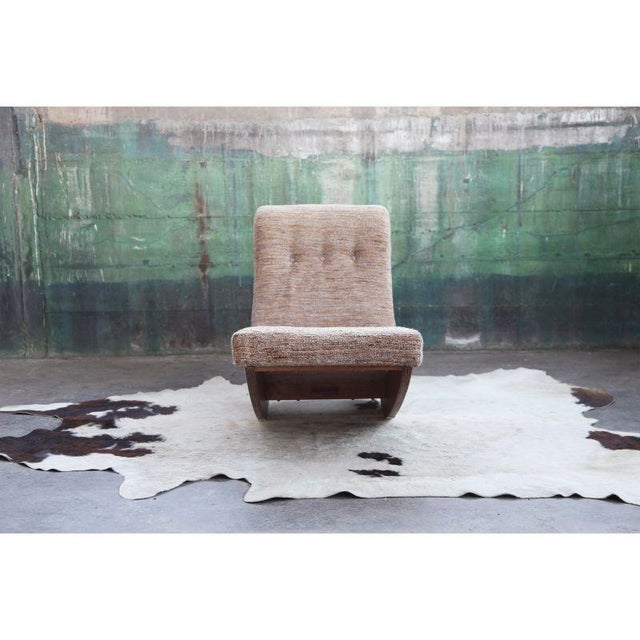 Brown Mid Century Upholstered Lounge Chair in the Style of Adrian Pearsall For Sale - Image 8 of 13