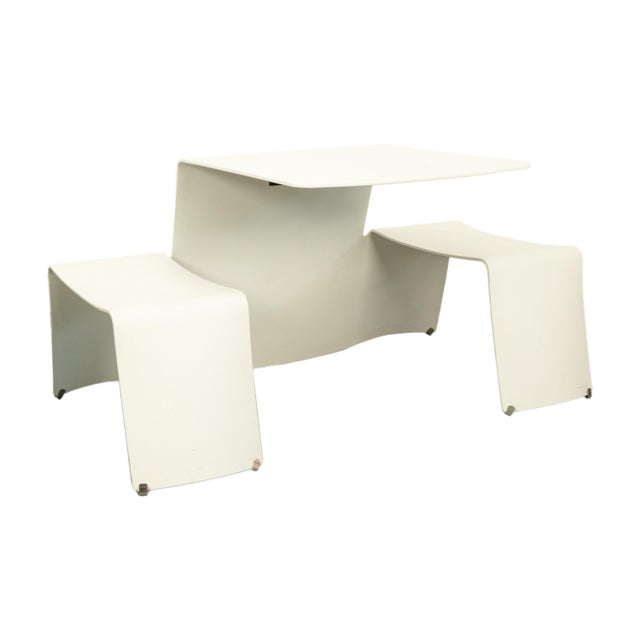 Post Modern Picnik Dining Table Seating by Xavier Lust Dirk Wynants for Extremis For Sale - Image 9 of 16
