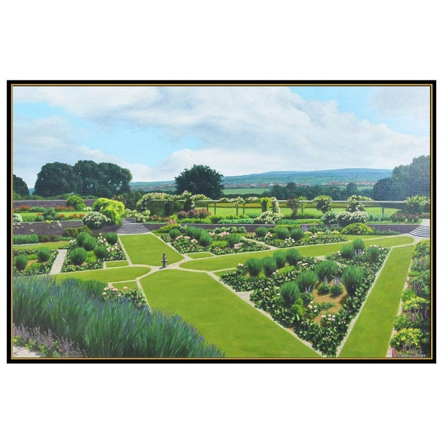 Realism 1980s Majestic Garden, Katherine Bleser For Sale - Image 3 of 5