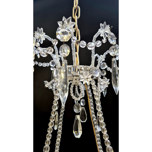Crystal Basket Chandelier, 1890s For Sale - Image 3 of 10