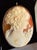 Italian Neapolitan Gold-Carved Shell Cameo Brooch Pendant, 1988 For Sale - Image 3 of 17