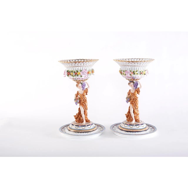 Late 20th Century Gilt Gold / Glazed Porcelain Decorative Bowls - a Pair For Sale - Image 13 of 13