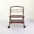 1960s Mid-Century Modern Mahogany Wood Serving Cart For Sale - Image 4 of 6