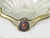 Art Deco Dish Plate M.V. Georgic (1932) White Star Line (Crest) Silver Plate Glass Shell For Sale - Image 3 of 16