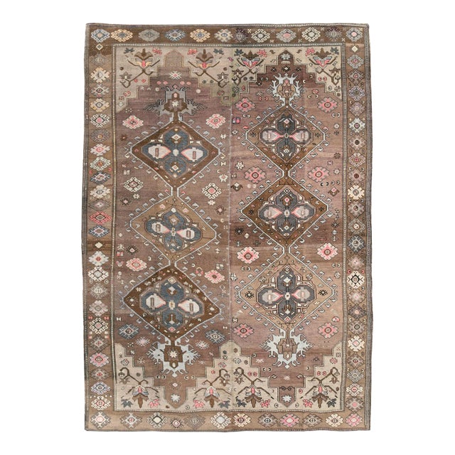 Mid-20th Century Handmade Turkish Anatolian Tribal Room Size Carpet For Sale