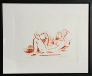 Jan De Ruth, "The Nude Iv," Lithograph