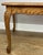 Vintage French Carved Oak Coffee Table with Glass Top For Sale - Image 13 of 14