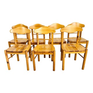 Pine Dining Chairs Attr. Rainer Daumiller – Set of 7 For Sale