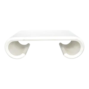Sleek Karl Springer Style Coffee Table