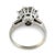 1940s Retro Diamond 18k White Gold Cluster Ring, Size 5.75 For Sale In Los Angeles - Image 6 of 6