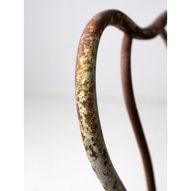 Early 20th Century Art Nouveau Iron Bistro Chairs, Set of 3 For Sale - Image 10 of 18