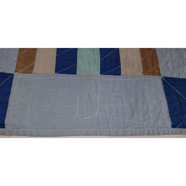 Rare Amish Bars Doll Quilt For Sale - Image 4 of 6