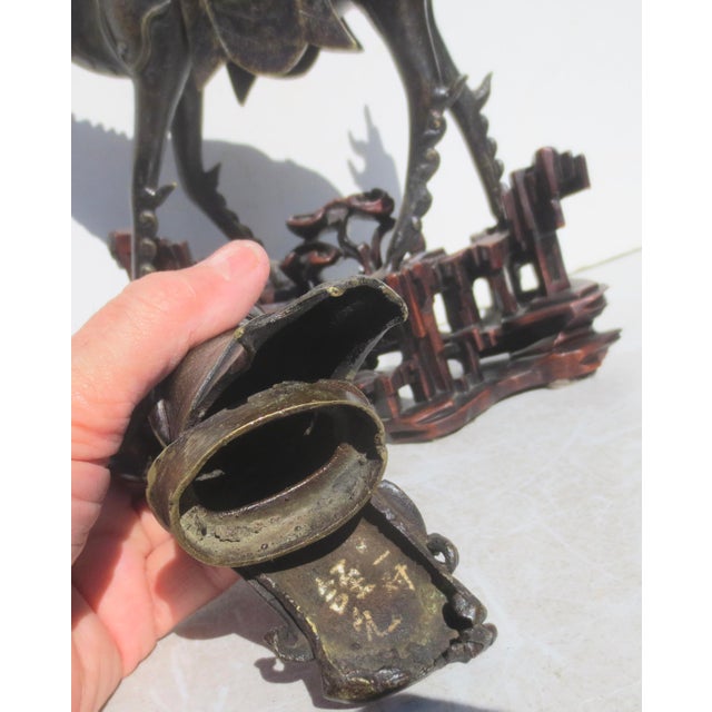 Chinese Chinese Bronze Kuan Yin Mouted on Kylin Early19th For Sale - Image 3 of 17