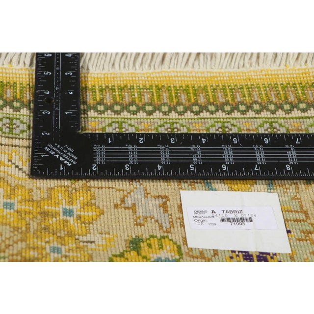 Vintage Persian Tabriz Rug - 04’10 x 07’04 For Sale In Dallas - Image 6 of 10