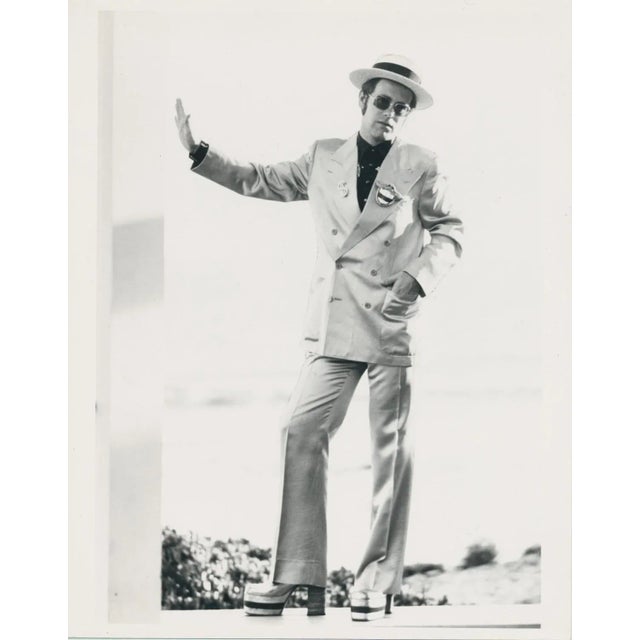 Elton John at a Young Age Dressed Up, 20th Century, Photograph For Sale - Image 4 of 4