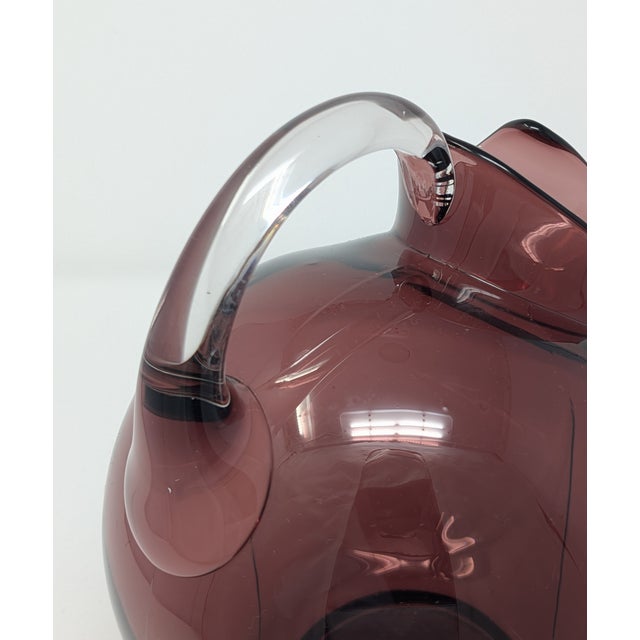 Vintage and Hand Blown Amethyst Glass - 8 Piece Curation Including Blenko and Cambridge Glass For Sale In New York - Image 6 of 18