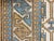 Baby Blue Vintage Turkish Kazak Rug For Sale - Image 8 of 9