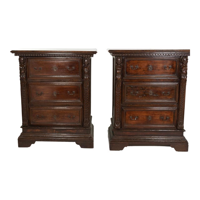 Pair of Narrow 18th Century Italian Walnut Buffets, Italy Circa 1780 For Sale