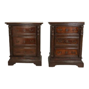Pair of Narrow 18th Century Italian Walnut Buffets, Italy Circa 1780