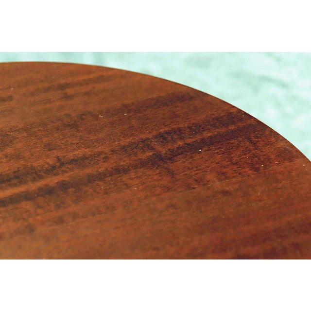 Purple Auxiliary Table in Cherry and Steel For Sale - Image 8 of 12