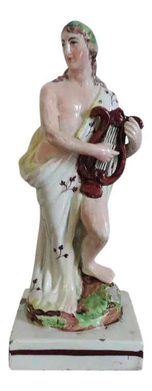 Early 19th Century English Staffordshire Pearlware Classical Figure of Apollo