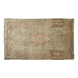 Vintage Anatolian Hand-Knotted Rug with Faded Colors and Geometric Design, Early 20th Century For Sale