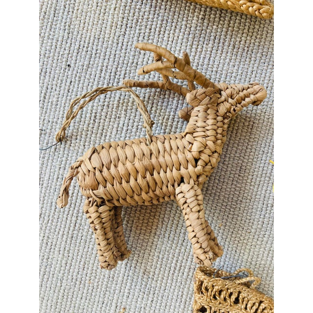 Collection of Vintage Wicker Christmas Tree Ornaments, Set of 5 Chairish