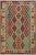 1990s Bohemian Kilim Hand-Woven Wool Rug - 5′2″ × 6′10″ For Sale