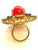 Bochic “Orient” Vintage Orange Opal, Emerald, Kyanite & Diamond Ring Set In 18K For Sale In New York - Image 6 of 7