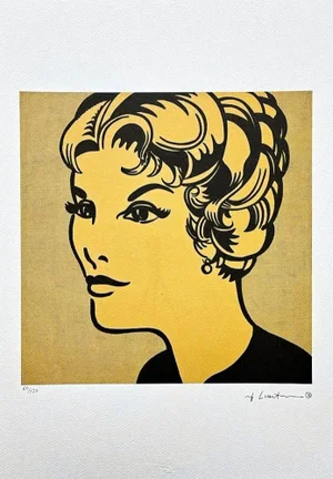 After Roy Lichtenstein, "Heand Yellow and Black", 1990s, Silk-Screen