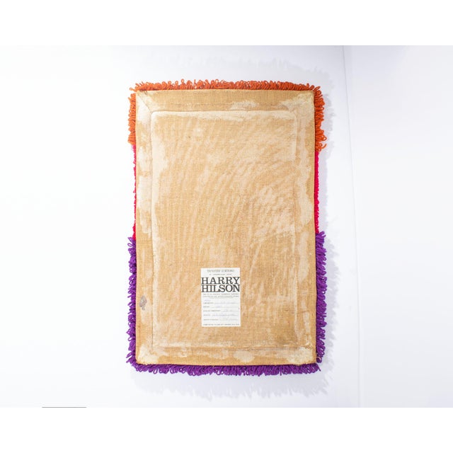 1970s 1973 Limited Edition Wool Tapestry by Harry Hilson For Sale - Image 5 of 6