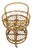 Vintage Rattan Serving Bar Cart, 1960s For Sale