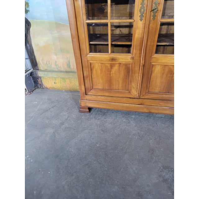 Louis Philippe Cherrywood Display Bookcase For Sale - Image 11 of 13
