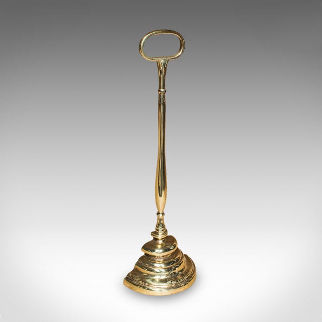 1900 - 1909 Rare Antique Trio of Door Butlers, English, Brass Doorstop, Edwardian, c.1910 For Sale - Image 5 of 11