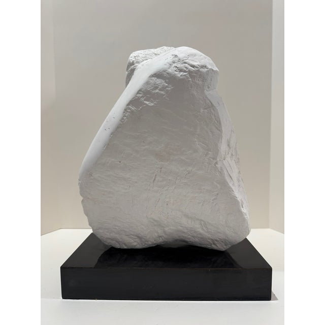 Larry Mohr Abstract Carved Head Sculpture on Base Signed For Sale - Image 4 of 6