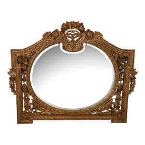 John Richard Ornate Carved Gold Finish Mirror