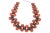Amber Vintage Two Colored 3 Row Resin Ball Necklace on Wire For Sale - Image 8 of 8
