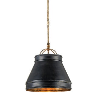 Currey & Company Lumley Black Pendant For Sale