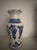 Elft Blue Ellis Island Bud Vase. Condition is Used.